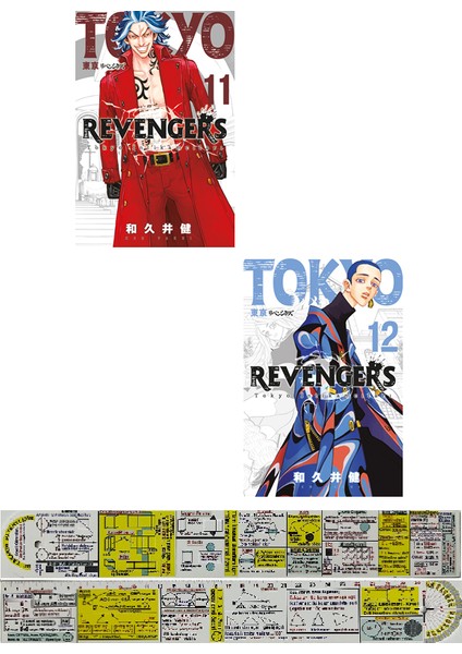Tokyo Revengers 11-12. Ciltler Manga Seti + Mat. Öğreten Cetvel