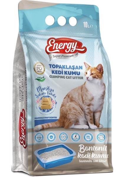 Bentonit Kedi Kumu Sabun Kokulu 10 Lt