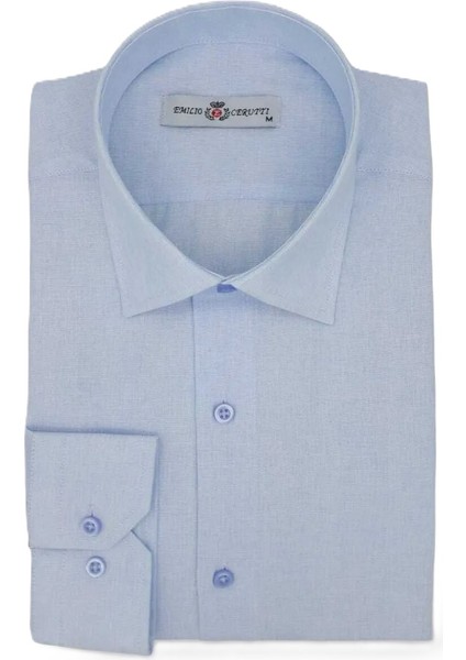Mavi Comfort Fit Uzun Kollu Erkek Gömlek