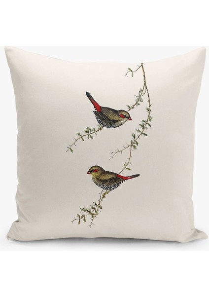 8 Li Çift Taraflı Dijital Baskı Kırlent Kılıfı Kuşlu fırsatları