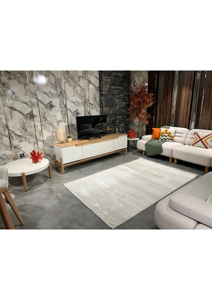Therapy 8613 Bej Koridor Halısı Kesme Yolluk Mutfak Halısı Modern halı