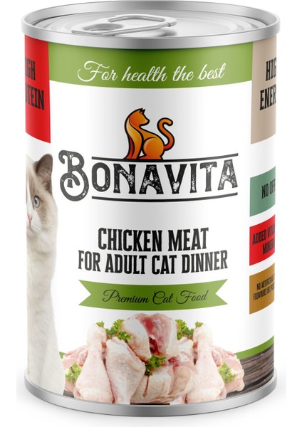 Tavuk Etli Yetişkin Kedi Maması 400 gr 24 adet