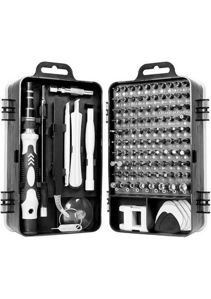 Zhltools 115 Parça Profesyonel Cep Telefonu Tablet Laptop Tamir Seti Tornavida Seti