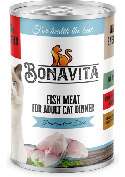Balık Etli Yetişkin Kedi Maması 400 gr 24 adet