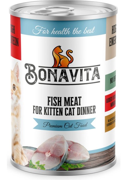 Balık Etli Yavru Kedi Maması 400 gr 24 adet