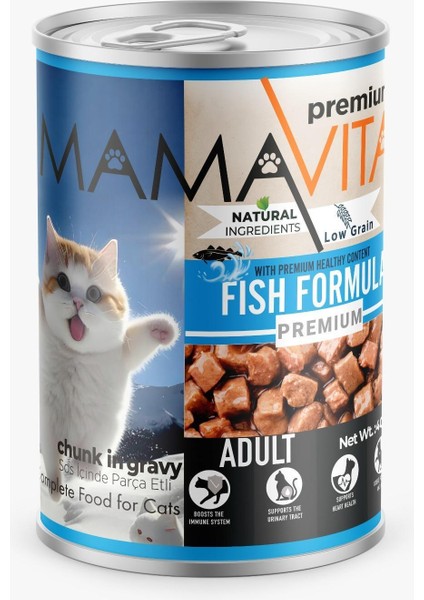 Balık Etli Yetişkin Kedi Maması 400gr 24 adet