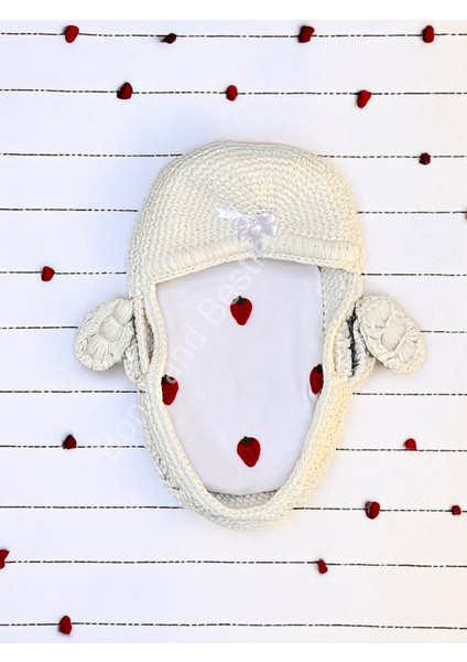 Çok Amaçlı Çilek Desenli Müslin Bebek Örtü & Battaniye %100 Pamuk Oeko-Teks Sertifikalı 75X75 cm fırsatları