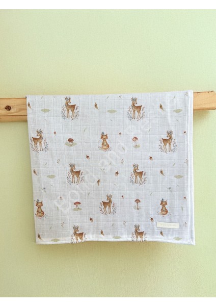 Çok Amaçlı Ceylan Desenli Müslin Bebek Örtü & Battaniye %100 Pamuk Oeko-Teks Sertifikalı 75X75 cm fiyatları