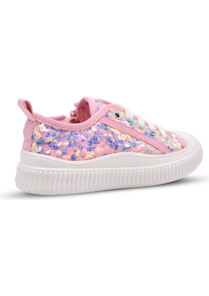 Sweet Kız Çocuk Pullu ve Bağcıklı Pembe Renk Sneaker fiyatları