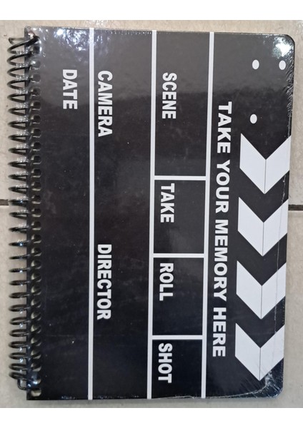 Film Desenli Defter A4 Spiralli Çizgli 80 Yaprak