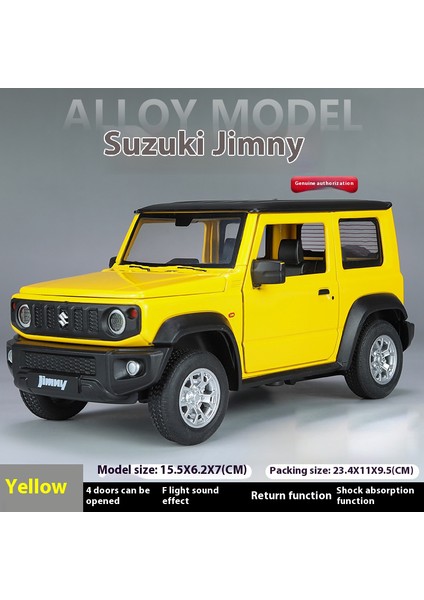1:24 Suzuki Jimny Off Road Suv Alaşım Metal Döküm Model Araç Ses ve Işık Koleksiyonu Ekran Hobi Dekorasyon Hediyeler Için Boy (Yurt Dışından) fiyatları