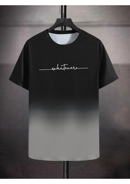 Erkek Kısa Kollu Bisiklet Yaka Baskılı Süprem T-Shirt fırsatları