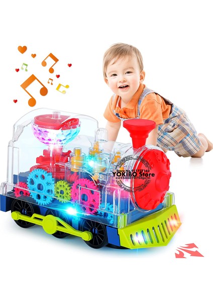Elektrikli Tren Oyuncak Çocuklar Için Bebekler Emekleme Tren Işık Ses Müzik ile Erken Eğitici Oyuncaklar Tren Oyuncaklar Çocuklar Için Bebek Oyuncakları (Yurt Dışından) fiyatları