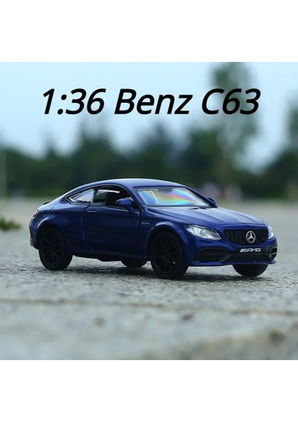 1:36 Mercedes-Benz C63 Amg Coupe Alaşım Araba Modeli Simülasyon Zarif Döküm Oyuncak Araçlar Araba Styling Spor Araba F1 Geri Çekin (Yurt Dışından)