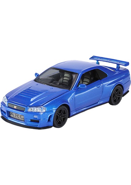 1:32 Gtr R34 Skylıne Hızlı Alaşım Simülasyon Araba Modeli Pres Döküm ve Oyuncak Araçlar ve Öfkeli Arabalar Dekorasyon Oyuncaklar Çocuklar Için Çocuk (Yurt Dışından)