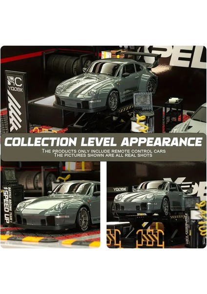 4WD Rc Drift Araba 20 Km/saat 1:24 Yüksek Hızlı Araba Yarışı Işıkları ile Lastikler Yol Bariyeri Aracı Abs Radyo Uzaktan Kumanda Oyuncak Araba Çocuk Hediye (Yurt Dışından)