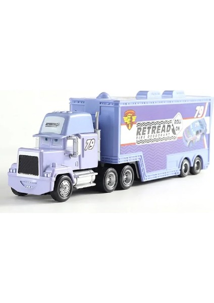 2025 Cars 2 Disney Pixar Car 3 Lightning Mcqueen Mack Uncle Jackson Storm Truck Diecast Dinoco Metal Toys Gift For Children Kids (Yurt Dışından)