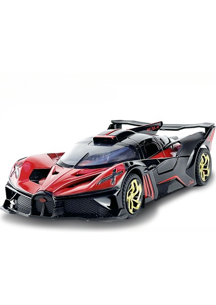 1:32 Bugatti Bolide Alaşım Oyuncak Araba Metal Döküm Model Spor Araç Işık ve Geri Çekin Fonksiyonu ile Araba Oyuncak Çocuk Hediyeler Için (Yurt Dışından)