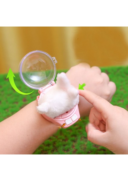 2.4g Mini Izle Kontrol Araba Sevimli Tavşan Köpek Rc Araba Çocuk Oyunu Interaktif Oyuncak Erkek Kız Doğum Günü Noel Izle Hediye Rc Oyuncak (Yurt Dışından)
