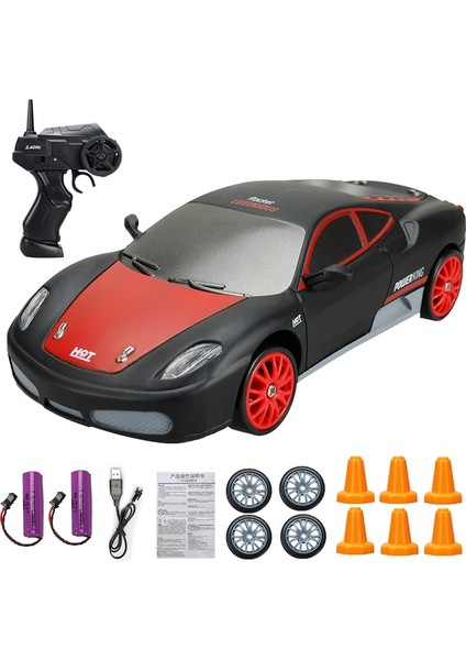 2.4g Yüksek Hızlı Sürüklenme Rc Araba 4WD Oyuncak Uzaktan Kumanda AE86 Modeli Gtr Araç Araba Rc Yarış Arabaları Oyuncak Çocuklar Için Noel Hediyeleri (Yurt Dışından)