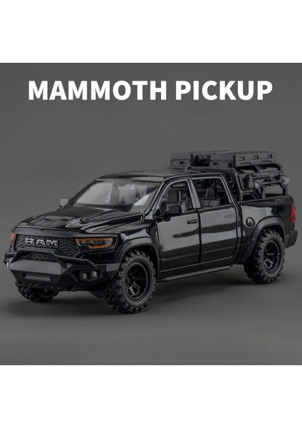 1:32 Dodge Mamut 1000 Trx Alaşım Pikap Araba Modeli Döküm Metal Off-Road Araç Modeli Ses ve Işık Simülasyon Çocuk Oyuncak Hediye (Yurt Dışından) fiyatları