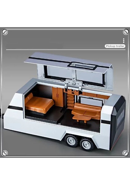 1/32 Tesla Cybertruck Pikap Alaşım Araba Modeli Döküm Off-Road Araçlar Kamyon Araba Modeli Ses Işığı Çocuk Oyuncakları Bavul ile Hediye (Yurt Dışından)
