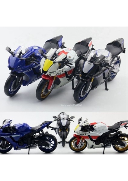 1/12 Ölçekli Yamaha YZF-R1M Motosiklet Modeli Oyuncak Alaşım Döküm Simülasyon Modelleri Motor Döngüsü Koleksiyonu Dekorasyon Erkek Oyuncakları Hediyeler (Yurt Dışından) modelleri