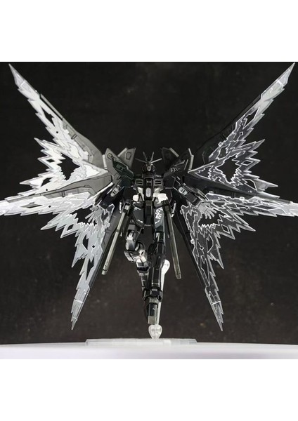 Gaoke Hg 1/144 Model Seti ZGMF-X20A Strike Freedom Gece Yarısı Renk Işık Kanadı ile Montaj Aksiyon Figürleri Plastik Model Oyuncak (Yurt Dışından)