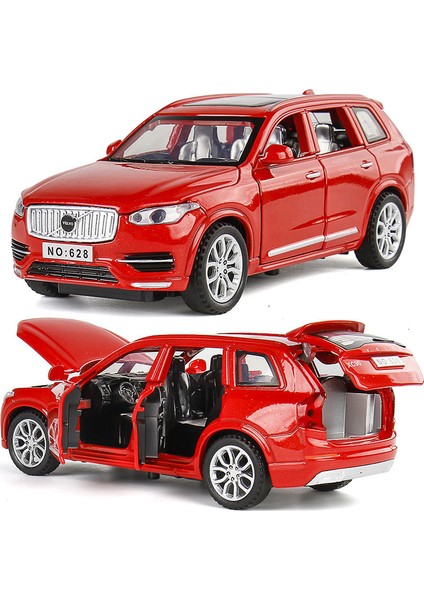 1:32 Volvo XC90 Suv Alaşım Araba Modeli Döküm Metal Modeli Ses ve Işık Geri Çekin Oyuncak Toplamak Ekran Süsler Çocuk Oyuncakları (Yurt Dışından)