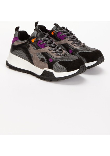 Kadın Multi Renk Günlük Spor Ayakkabı 2080 Siyah Renkli