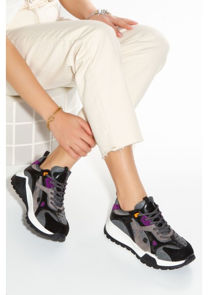Kadın Multi Renk Günlük Spor Ayakkabı 2080 Siyah Renkli fırsatları