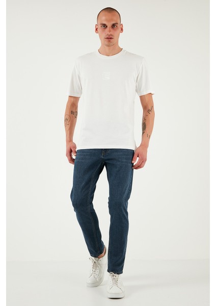 Streç Pamuklu Slim Fit Yüksek Bel Dar Paça Jeans Erkek Kot Pantolon 3300S62TOKYO
