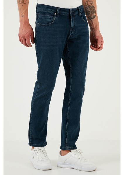 Pamuklu Regular Fit Normal Bel Boru Paça Jeans Erkek Kot Pantolon 2211S75PARMA