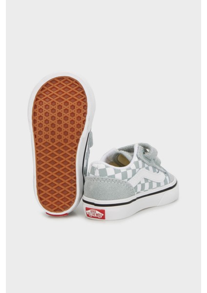 Old Skool V Kareli Süet Sneaker Ayakkabı Unisex Çocuk Ayakkabı VN0009RCEPO1 fırsatları