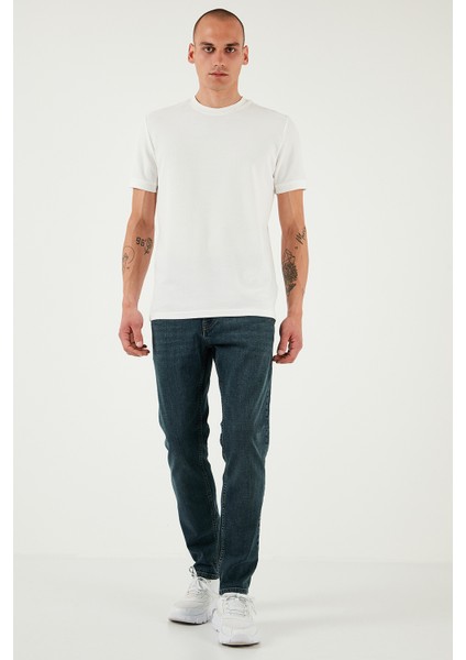 Pamuklu Slim Fit Yüksek Bel Dar Paça Jeans Erkek Kot Pantolon 3300S74TOKYO