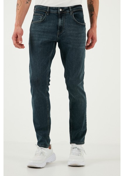 Pamuklu Slim Fit Yüksek Bel Dar Paça Jeans Erkek Kot Pantolon 3300S74TOKYO modelleri