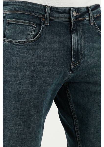 Pamuklu Slim Fit Yüksek Bel Dar Paça Jeans Erkek Kot Pantolon 3300S74TOKYO indirimleri