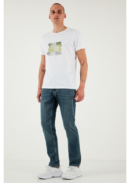 Pamuklu Regular Fit Normal Bel Boru Paça Jeans Erkek Kot Pantolon 2211S76PARMA