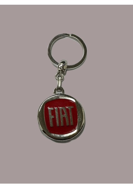 Fiat Kırmızı Logolu Metal Otomobil Anahtarlığı 1 Adet modelleri