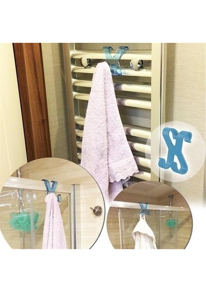 Hang It Pratik Kolay Taşımabilir Havlupan 2 Kancalı Banyo Askısı