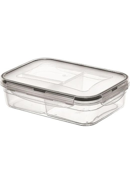 ® 3 Bölmeli Kilitli Kapaklı 1 Litre Erzak Saklama Kabı LC-510