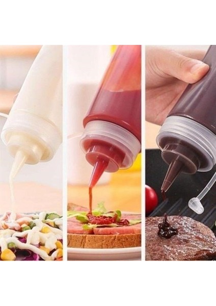 ® Şeffaf Kapaklı Sızdırmaz Yağlık Sosluk Şişesi Plastik Yağdanlık 400 ml AP-9028 fiyatları