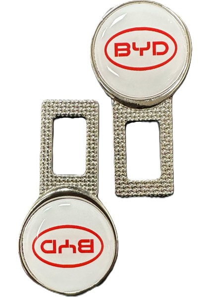 Byd Uyumlu Ikaz Ses Metal Toka 2 Adet Çift Yönlüdür Kırmızı modelleri