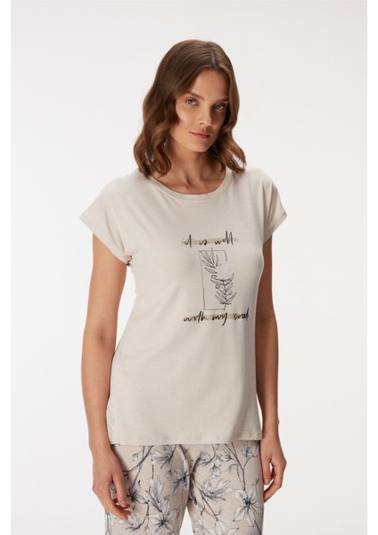 11383 Kadın T-Shirt ve Pantolon Takım modelleri