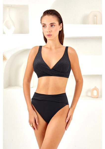 Taş Baskı Balenli Kadın Bikini Takım 254265