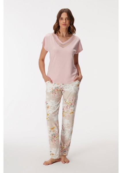 11354 Kadın T-Shirt ve Pantolon Takım