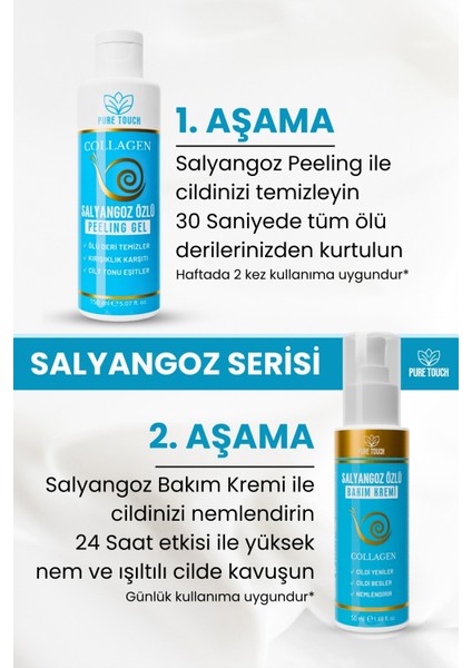 Salyangoz Özlü Cilt Soyucu, Yenileyici ve Canlandırıcı Peeling Jel - Yüz ve Vücut Kullanımı indirimleri