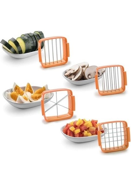 ® Quick 5 In 1 Büyük Hazneli Pratik Hızlı Meyve Sebze Doğrayıcı Rende