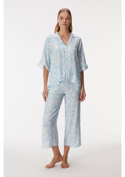 11353 Kadın Kısa Kol Gömlek ve Pantolon Takım fiyatları