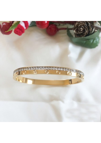 Zirkon Taşlı Kararmaz ,paslanmaz Çelik Kelepçe Bilezik fiyatları